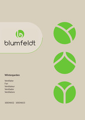 Blumfeldt 10034652 Mode D'emploi