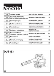 Makita DUB363 Manuel D'instructions