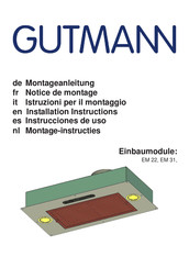 GUTMANN EM 31 Notice De Montage