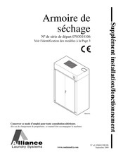 ALLIANCE AGC65 Supplément Au Manuel De Fonctionnement