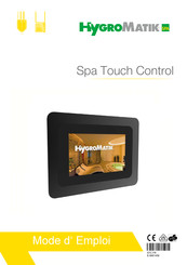 HygroMatik Spa Touch Control Mode D'emploi