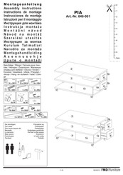 Fmd Furniture PIA 646-001 Instructions De Montage