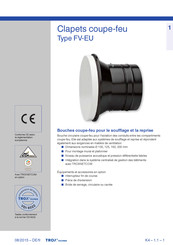 Trox Technik FV-EU Mode D'emploi