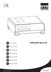 GYS FLASH 50.12 FV Mode D'emploi