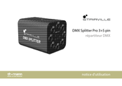 thomann Stairville DMX Splitter Pro 3+5 pin Notice D'utilisation