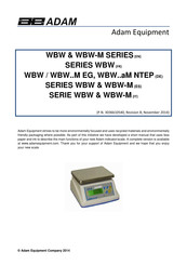 Adam WBW aM NTEP Serie Manuel D'instructions