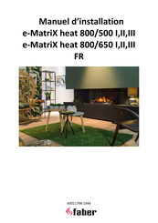 Faber e-MatriX heat 800/500 II Manuel D'installation