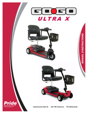 Pride Mobility Products Go-Go ULTRA X Manuel D'instructions