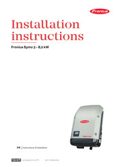 Fronius 105.178.034 Instructions D'installation