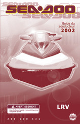 BRP SEA-DOO LRV 2002 Guide Du Conducteur