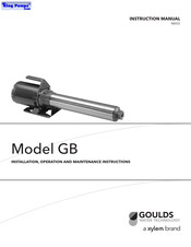 Xylem GOULDS GB Directives D'installation, D'utilisation Et D'entretien