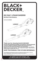 Black & Decker LSW221 Mode D'emploi