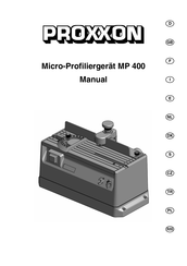 Proxxon MP 400 Manuel