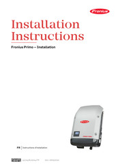 Fronius Primo 3.0-1 Instructions D'installation