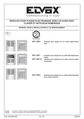 Elvox 89F4 Manuel Pour L'installation
