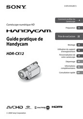 Sony Handycam HDR-CX12 Guide Pratique