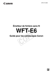 Canon WFT-E6 Guide