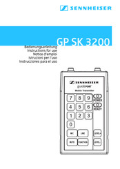 Sennheiser GP SK 3200 Notice D'emploi