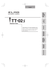 Elmo Teacher's Tool TT-02s Mode D'emploi