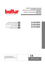 baltur GI 420 DSPG Manuel D'instructions Pour L'installation, L'emploi Et L'entretien