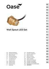 Oase Wall Spout LED Set Notice D'emploi