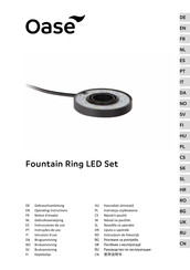 Oase Fountain Ring LED Set Notice D'emploi