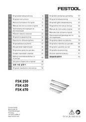 Festool FSK 420 Notice D'utilisation D'origine