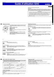 Casio 5242 Guide D'utilisation