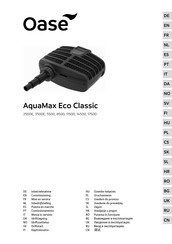 Oase AquaMax Eco Classic 5500 Mise En Service