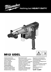 Milwaukee M12UDE-201X Notice Originale