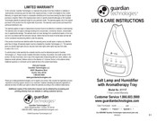 Guardian Technologies H1117 Utilisation Et Instructions D'entretien