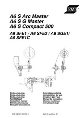 Esab A6 S Arc Master Manuel D'instructions