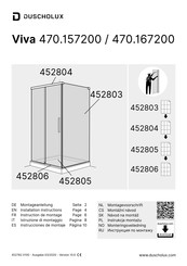 Duscholux Viva 470.167200 Instructions De Montage