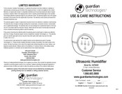 Guardian Technologies H4750AR Utilisation Et Instructions D'entretien