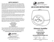 Guardian Technologies pureguardian H1510 Utilisation Et Instructions D'entretien