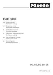Miele DAR 3000 Notice De Montage