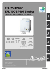 Airwell EFL 75-3R407 Notice Technique