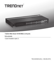 TRENDnet TEG-424WS Guide D'installation Rapide