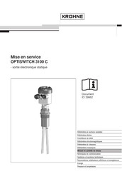 KROHNE OPTISWITCH 3100 C Mise En Service