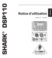 Behringer Shark DSP110 Notice D'utilisation