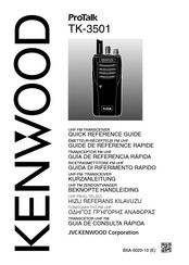 Kenwood ProTalk TK-3501 Guide De Référence Rapide