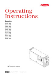 Fronius Selectiva 2080 3kW Instructions De Service