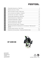 Festool OF 2200 EB Notice D'utilisation