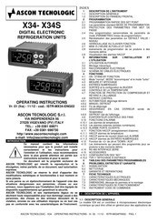 ASCON TECNOLOGIC X34S Mode D'emploi