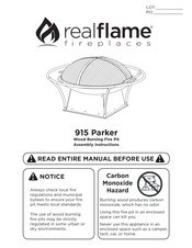 RealFlame 915 Parker Instructions D'assemblage