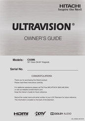 Hitachi Ultravision C55M6 Mode D'emploi
