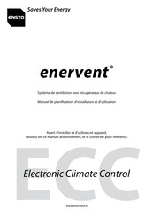 ensto Enervent Plaza eco ECE Manuel D'installation Et D'utilisation