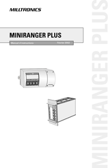 Milltronics MINIRANGER PLUS Manuel D'instructions