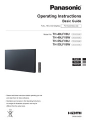 Panasonic TH-55LFV8U Manuel De Base