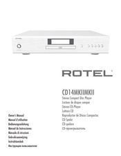 Rotel CD14MKIIMKII Manuel D'utilisation